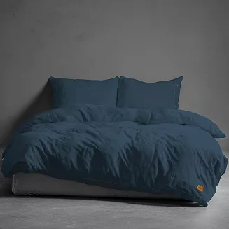 Pościel Bawełna Denim Pure /220/ Z Ozdobnymi Guzikami