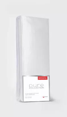 Prześcieradło satynowe z gumką Pure 120x200 jednobarwne srebrne
