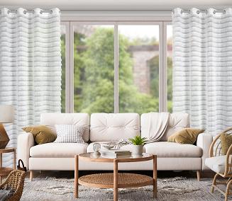 Firana gotowa na przelotkach DANA 140x250 Eurofirany biały