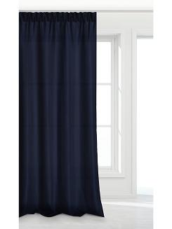 Granatowa Zasłona Gotowa Do Salonu Na Taśmie 140x270 VIVA
