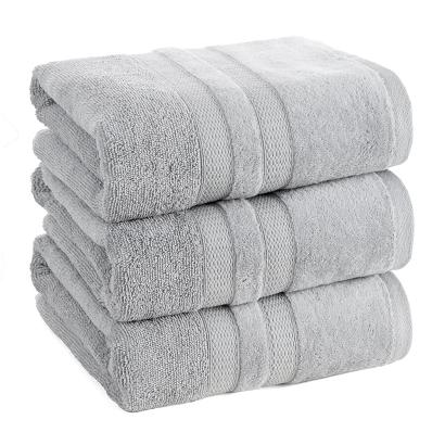 Ręcznik bawełniany PORTO 30x50 Eurofirany srebrny puszysty i chłonny