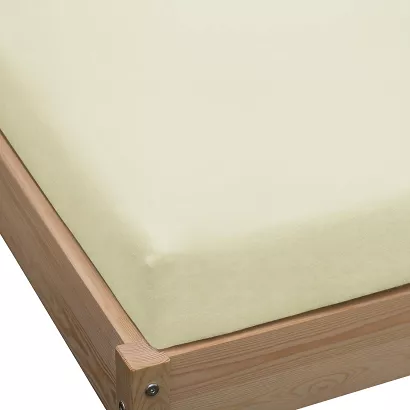 Prześcieradło jersey z gumką 120x200 ekri