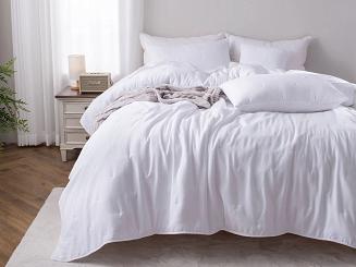 Poszewka fakturowana struktura do narzuty Dotta 50x70 biała z haftem kropek