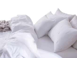 Poszewka fakturowana struktura do narzuty Dotta 50x70 biała z haftem kropek