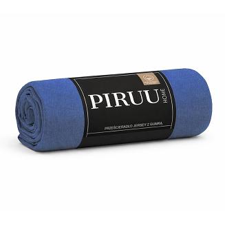 Prześcieradło jersey z gumką 90x200 granatowe