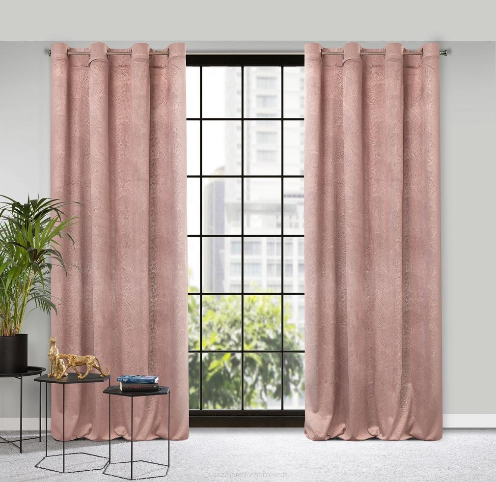 Zasłona gotowa na przelotkach ZAS 140x250 Pierre Cardin Eurofirany szary