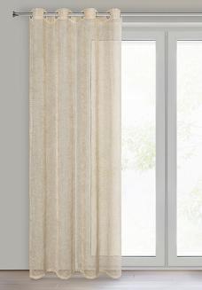 Firana gotowa na przelotkach NELI 140x250 Eurofirany beżowy
