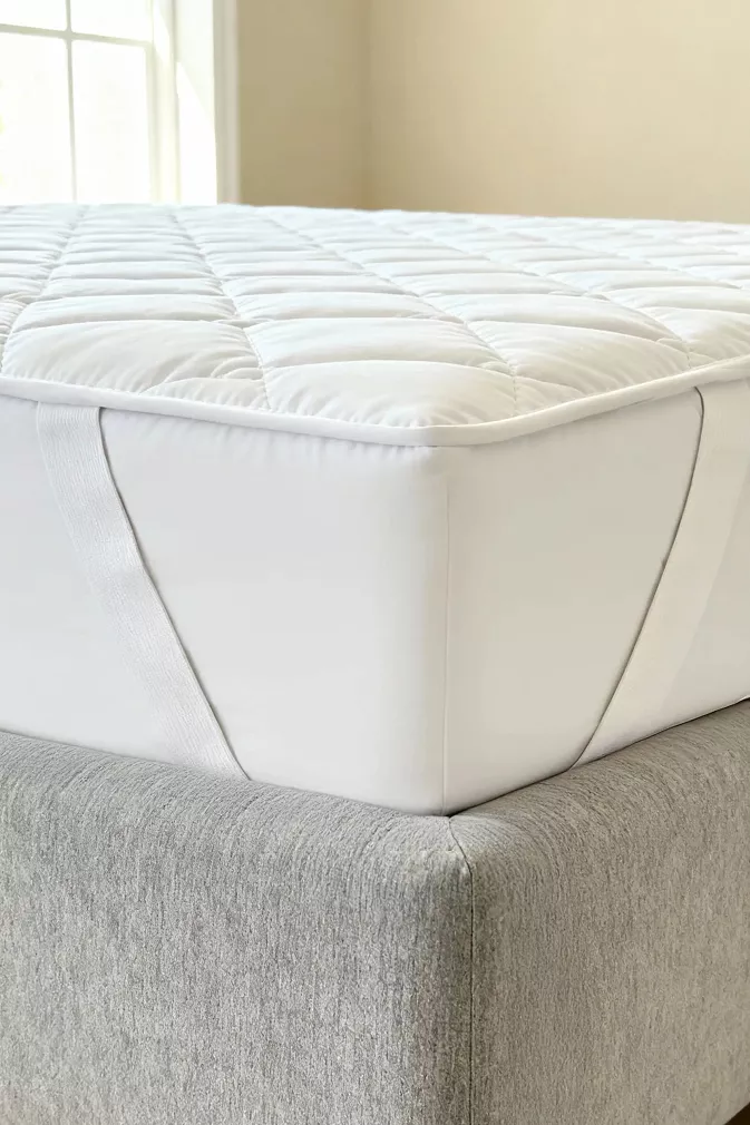 Bawełniany ochraniacz na materac 160x200 MATSAFE pikowany biały