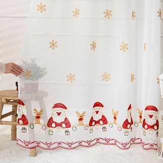 NOELLE Firana gotowa na przelotkach szer.140cm x wys.250cm kolor 001 biały 626622/FGP/001/140250/1