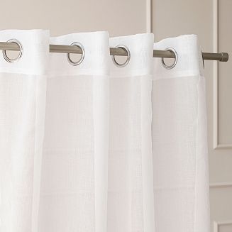 NOELLE Firana gotowa na przelotkach szer.140cm x wys.250cm kolor 001 biały 626622/FGP/001/140250/1