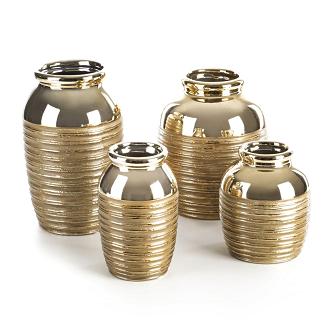 Wazon dekoracyjny DORI Eurofirany złoty