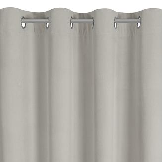 Zasłona gotowa na przelotkach NITA 140x250 Eurofirany ciemnobeżowy