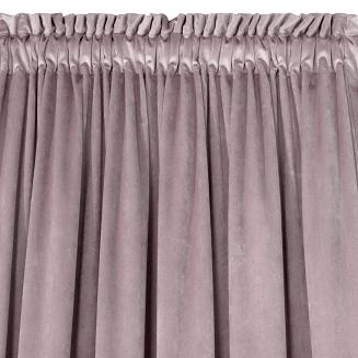 Zasłona gotowa na taśmie ROSA 135x300 Eurofirany pudrowa