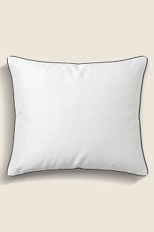 Poszewka bambusowa 50x60 biała z czarną bizą