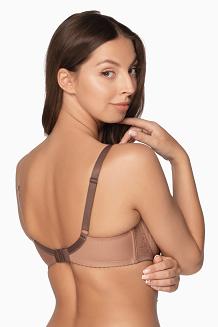 Biustonosz GAIA Semi-Soft Elena 1107 półusztywniany brązowy (mokka)