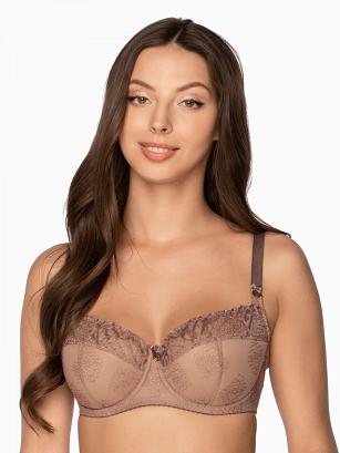 Biustonosz GAIA Semi-Soft Elena 1107 półusztywniany brązowy (mokka)