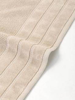 Ręcznik bawełniany o ryżowej strukturze Loren 30x30 beżowy
