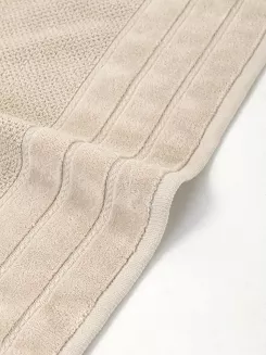 Ręcznik bawełniany o ryżowej strukturze Loren 30x30 beżowy