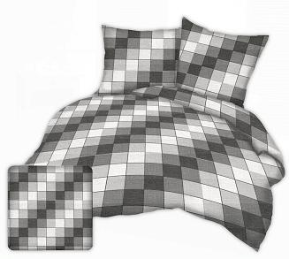 Pościel z kory 140x200 wzór piknikowa krata szara