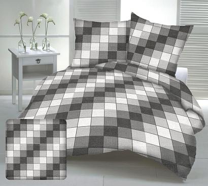 Pościel z kory 140x200 wzór piknikowa krata szara
