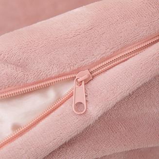 Pościel z mikrofibry MIŚ Cozy 160x200 pudrowa
