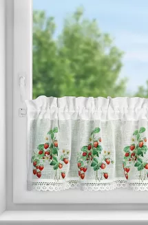 Firana gotowa na taśmie KSENIA 130x50 Eurofirany biały
