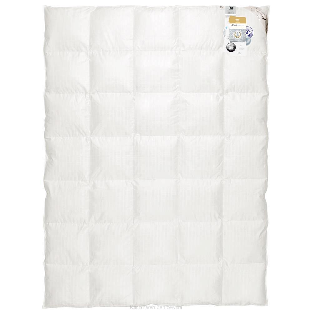 Kołdra puchowa CAŁOROCZNA 220x240 SILVER kremowa 90% puch