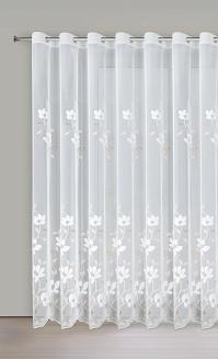Firana gotowa na przelotkach SANDI 350x250 Eurofirany biały