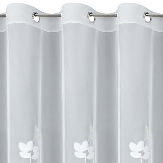 Firana gotowa na przelotkach SANDI 350x250 Eurofirany biały