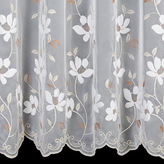 Firana gotowa na przelotkach SANDI 350x250 Eurofirany biały