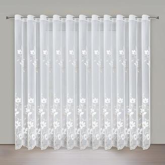 Firana gotowa na przelotkach SANDI 350x250 Eurofirany biały