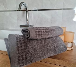 Ręcznik kąpielowy Larisa 50x100 grafitowy