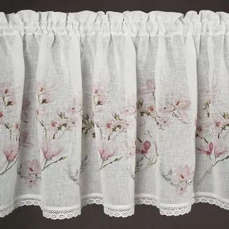 Firana gotowa AMELIA 60x150 Eurofirany biały/różowy