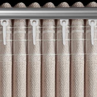 Zasłona gotowa na taśmie LEYA 140x270 Eurofirany beżowy