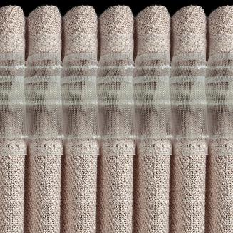 Zasłona gotowa na taśmie LEYA 140x270 Eurofirany beżowy