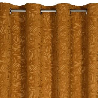 Zasłona gotowa na przelotkach OCTAVIA 140x250 Eurofirany miodowy