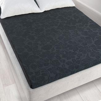 Prześcieradło frotte bez gumki Tulipan 150x205 ZWOLTEX grafitowy GRUBE