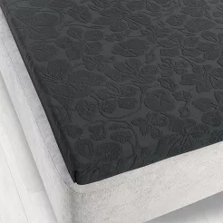 Prześcieradło frotte bez gumki Tulipan 150x205 ZWOLTEX grafitowy GRUBE