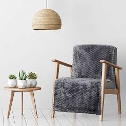 Koc narzuta CINDY6 Design91 stalowy