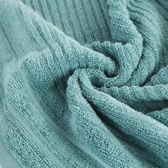 Ręcznik bawełniany SAMMY 70x140 Eurofirany miętowy wytłaczane pasy