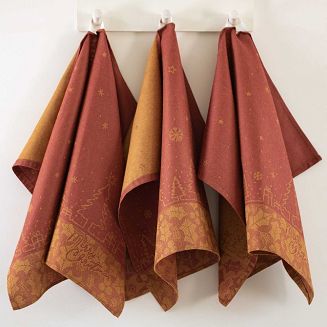 Komplet ścierek kuchennych świąteczny ZWOLTEX Merry Christmas czerwony