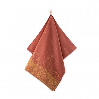 Komplet ścierek kuchennych świąteczny ZWOLTEX Merry Christmas czerwony