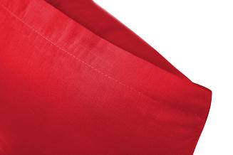 Prześcieradło bawełniane bez gumki SIMPLY 140x200 czerwone