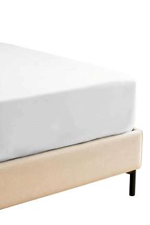 Prześcieradło bambusowe z gumką 120x200 białe