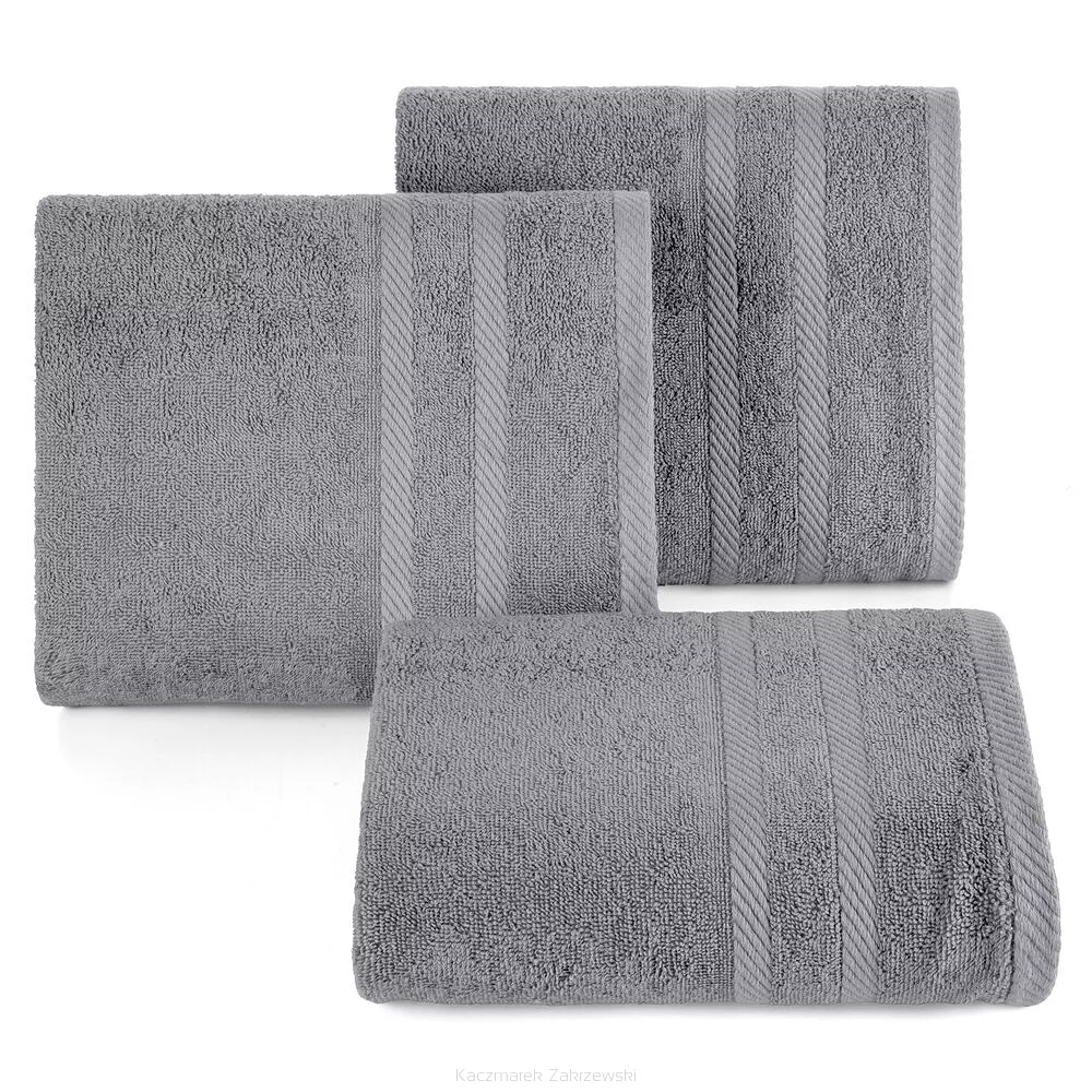 Ręcznik bawełniany MILO 100x150 Eurofirany stalowy