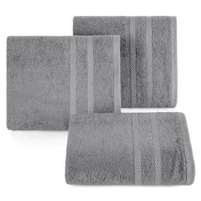 Ręcznik bawełniany MILO 100x150 Eurofirany stalowy