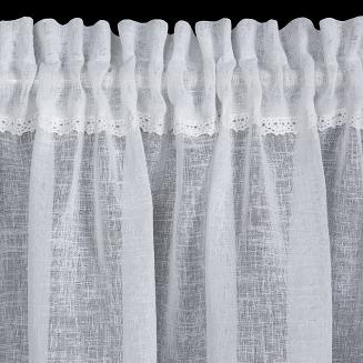 Firana gotowa na taśmie LARI 130x50 Eurofirany biały