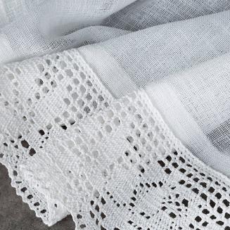 Firana gotowa na taśmie LARI 130x50 Eurofirany biały