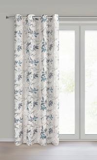 Zasłona gotowa na przelotkach NICOLA 140x250 Eurofirany naturalny