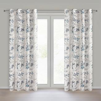 Zasłona gotowa na przelotkach NICOLA 140x250 Eurofirany naturalny